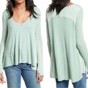 Free People We The Free Women’s Mint Seafoam Malibu Thermal Size Medium